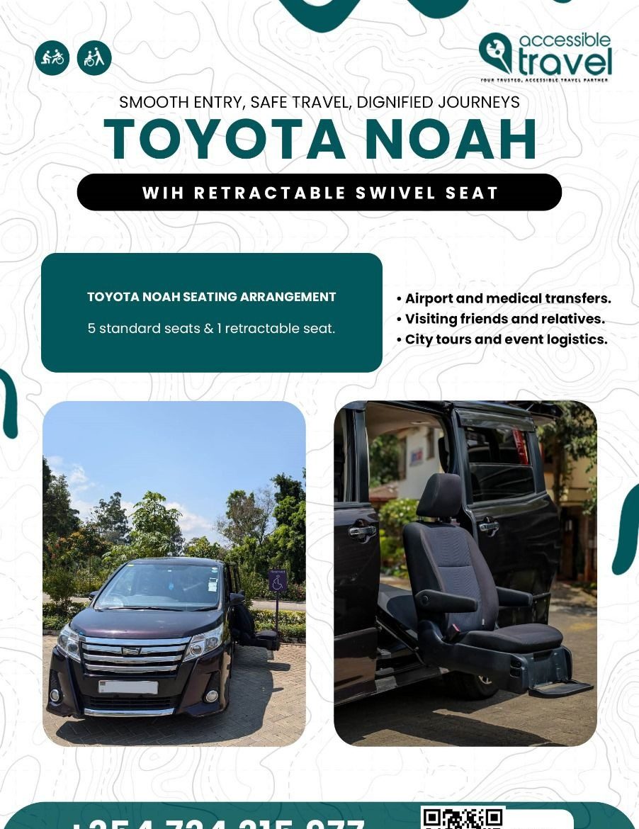 Toyota Noah with retractable swivel seat